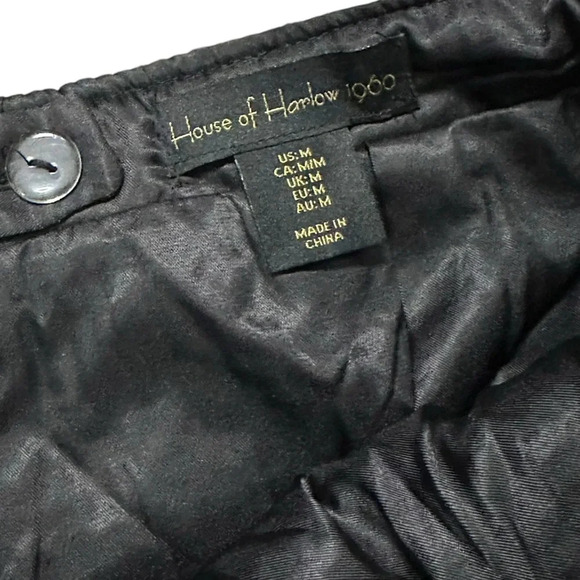 House Of Harlow 1960 Skort BlackWhite Gold Metallic Boucle Tweed Wool Blend Med. - Picture 4 of 6